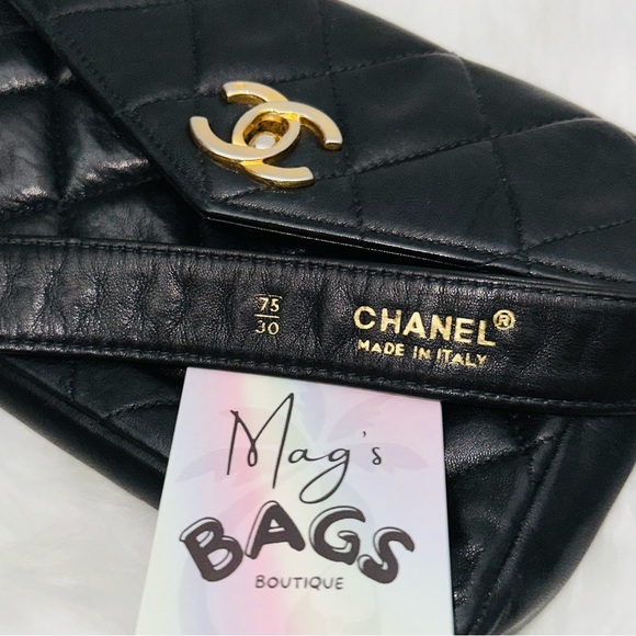 Chanel: CC Chain Belt Fanny Pack Bum Bag (Black) - Picture 8 of 16